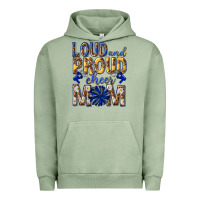 Pigment Oil Green loud and proud cheer mom Urban Hoodie - texasbilliewilder