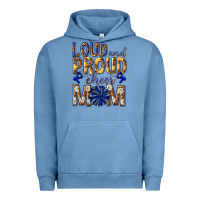 Pigment Pebble Blue loud and proud cheer mom Urban Hoodie - texasbilliewilder