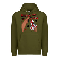 Army Green I Have Two Moods Black and Red Sneakers Afro Girl Premium Hoodie - texasbilliewilder