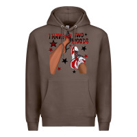 Coffee I Have Two Moods Black and Red Sneakers Afro Girl Premium Hoodie - texasbilliewilder