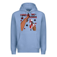 Colony Blue I Have Two Moods Black and Red Sneakers Afro Girl Premium Hoodie - texasbilliewilder