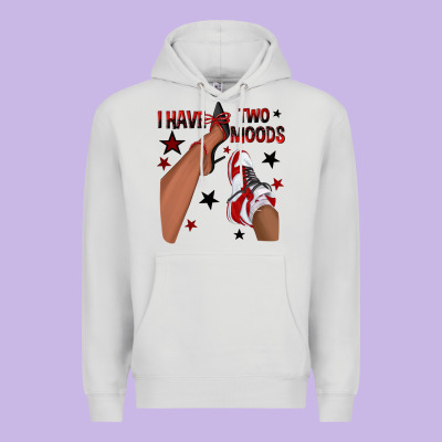 I Have Two Moods Black And Red Sneakers Afro Girl Premium Hoodie Designed By Texasbilliewilder