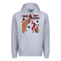 Heather Grey I Have Two Moods Black and Red Sneakers Afro Girl Premium Hoodie - texasbilliewilder