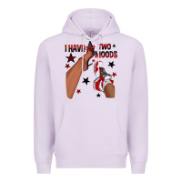 Lilac I Have Two Moods Black and Red Sneakers Afro Girl Premium Hoodie - texasbilliewilder