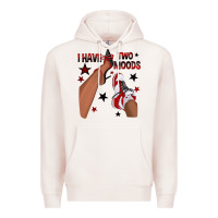 Pale Pink I Have Two Moods Black and Red Sneakers Afro Girl Premium Hoodie - texasbilliewilder