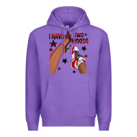 Purple I Have Two Moods Black and Red Sneakers Afro Girl Premium Hoodie - texasbilliewilder