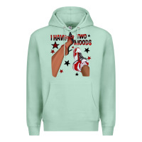Seafoam I Have Two Moods Black and Red Sneakers Afro Girl Premium Hoodie - texasbilliewilder