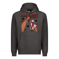 Smoke I Have Two Moods Black and Red Sneakers Afro Girl Premium Hoodie - texasbilliewilder