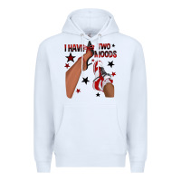 White I Have Two Moods Black and Red Sneakers Afro Girl Premium Hoodie - texasbilliewilder