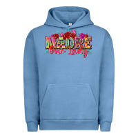 Pigment Pebble Blue madre our lady Urban Hoodie - texasbilliewilder