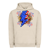 Pigment French Oak American lightning bolt Urban Hoodie - Zillion Design Studio
