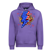Tulip American lightning bolt Urban Hoodie - Zillion Design Studio