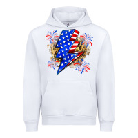 White American lightning bolt Urban Hoodie - Zillion Design Studio