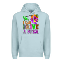 Blue Mist yes i can drive a stick Premium Hoodie - Zillion Design Studio