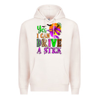 Pale Pink yes i can drive a stick Premium Hoodie - Zillion Design Studio