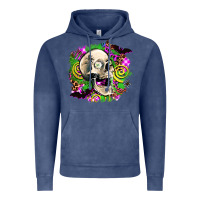 Vintage Denim halloween skull Vintage Hoodie - AdoDesignShop