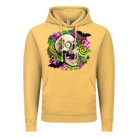Vintage Mustard halloween skull Vintage Hoodie - AdoDesignShop