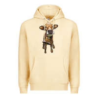Pina Colada heifer cow with cow bell Premium Hoodie - RanaPortraitStore