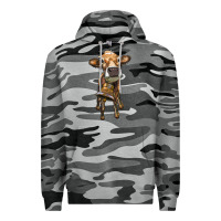 Slate Camo heifer cow with cow bell Premium Hoodie - RanaPortraitStore