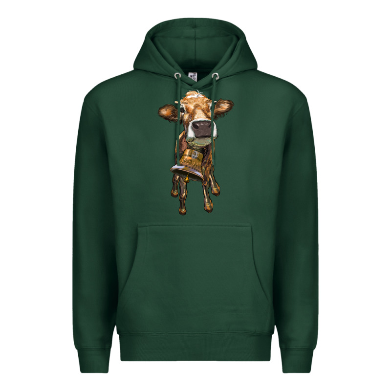 Heifer Cow With Cow Bell Premium Hoodie by RanaPortraitStore | Teevron