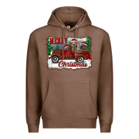 Chestnut christmas truck with cows Premium Hoodie - RanaPortraitStore