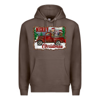 Coffee christmas truck with cows Premium Hoodie - RanaPortraitStore