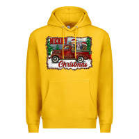 Lemon christmas truck with cows Premium Hoodie - RanaPortraitStore