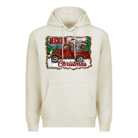 Oatmeal Heather christmas truck with cows Premium Hoodie - RanaPortraitStore