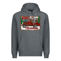 Rock christmas truck with cows Premium Hoodie - RanaPortraitStore