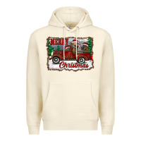Sandshell christmas truck with cows Premium Hoodie - RanaPortraitStore