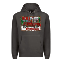 Smoke christmas truck with cows Premium Hoodie - RanaPortraitStore