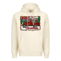 Tofu christmas truck with cows Premium Hoodie - RanaPortraitStore