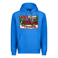 True Royal christmas truck with cows Premium Hoodie - RanaPortraitStore