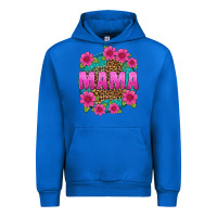 Cobalt mama leopard background Urban Hoodie - texasbilliewilder