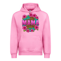 Fuchsia Pink mama leopard background Urban Hoodie - texasbilliewilder