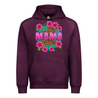 Mauve Wine mama leopard background Urban Hoodie - texasbilliewilder