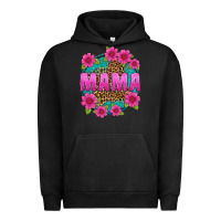 Pigment Black mama leopard background Urban Hoodie - texasbilliewilder