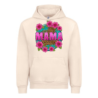 Sandshell mama leopard background Urban Hoodie - texasbilliewilder