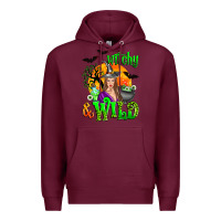 Burgundy witchy and wild Premium Hoodie - Zillion Design Studio
