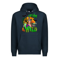 Navy witchy and wild Premium Hoodie - Zillion Design Studio