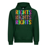 Forest Green rights rights rights (pride) Urban Hoodie - Zillion Design Studio