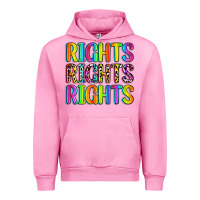 Fuchsia Pink rights rights rights (pride) Urban Hoodie - Zillion Design Studio