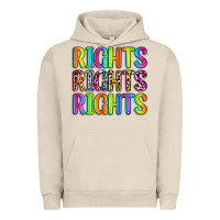 Pigment French Oak rights rights rights (pride) Urban Hoodie - Zillion Design Studio