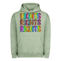 Pigment Oil Green rights rights rights (pride) Urban Hoodie - Zillion Design Studio