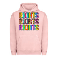 Pigment Salmon rights rights rights (pride) Urban Hoodie - Zillion Design Studio