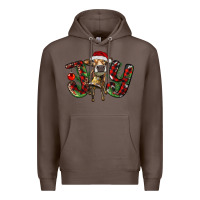 Coffee christmas joy with heifer Premium Hoodie - RanaPortraitStore