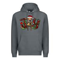Rock christmas joy with heifer Premium Hoodie - RanaPortraitStore