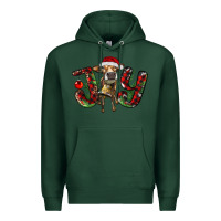 Sports Green christmas joy with heifer Premium Hoodie - RanaPortraitStore