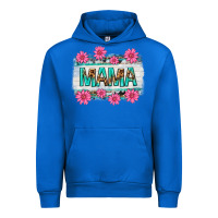 Cobalt mama leopard with turquoise background Urban Hoodie - texasbilliewilder