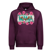 Mauve Wine mama leopard with turquoise background Urban Hoodie - texasbilliewilder